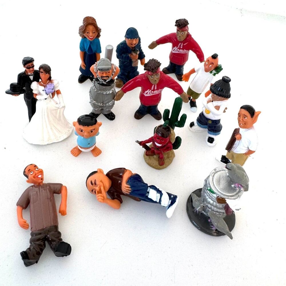 Homies Figure Lot 14 Series 3 4 6 Romeo Julia Giggles Sysco Wino Mijos